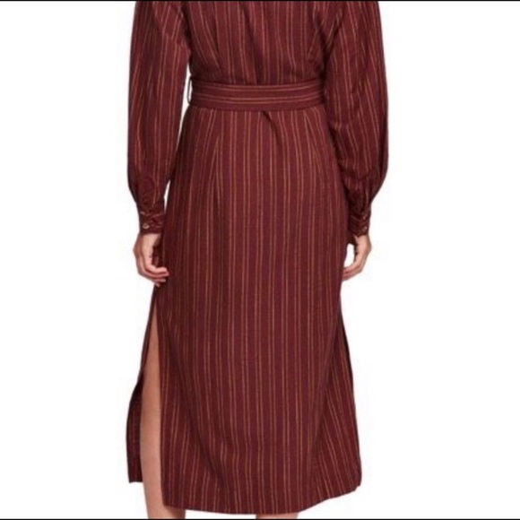 Free People Audrey stripe button-down dress Xs NWT - Picture 8 of 9